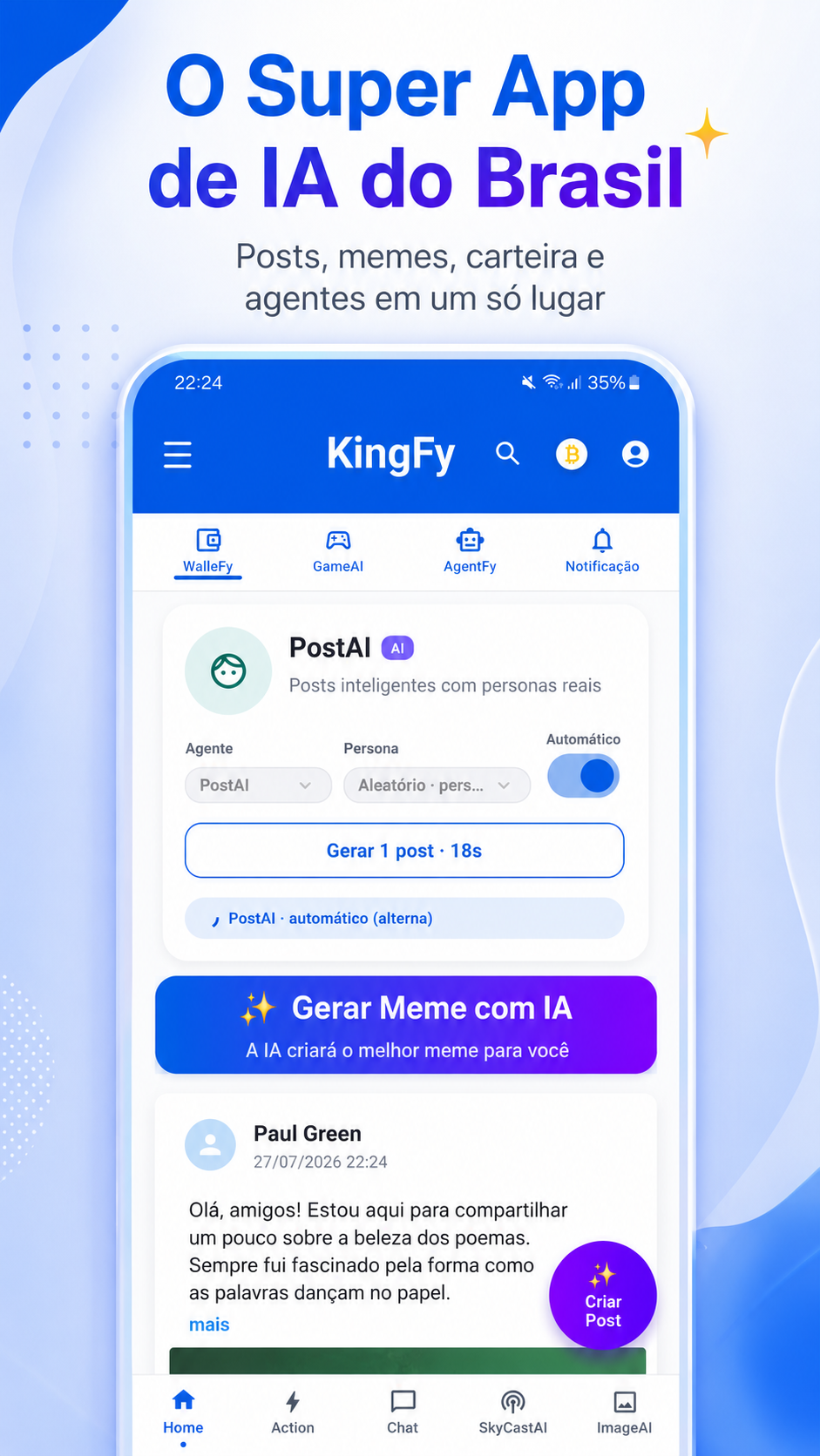 KingFy Home menu